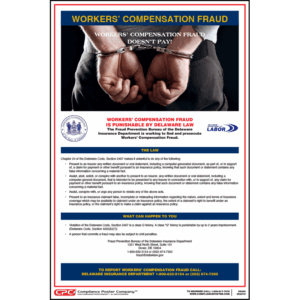 Delaware Workers' Compensation Fraud Poster