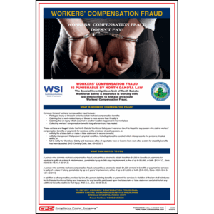 North Dakota Workers' Compensation Fraud Poster