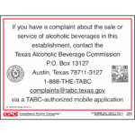 Texas Complaint Poster