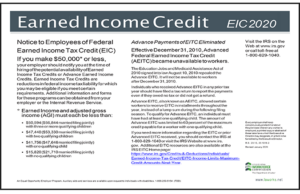 Louisiana 2020 Earned Income Credit