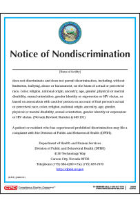 Nevada Notice of Nondiscrimination