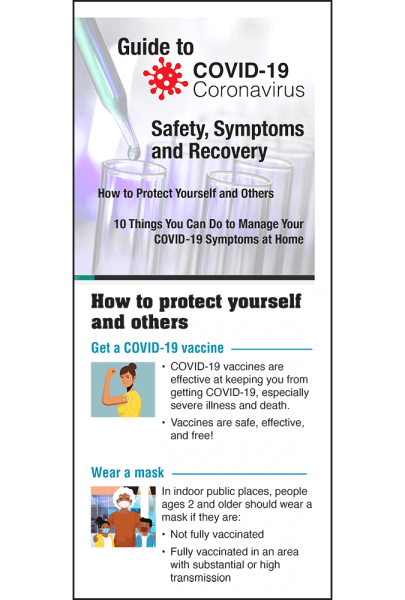 Guide to COVID-19 Safety, Symptoms and Recovery Pamphlet - English
