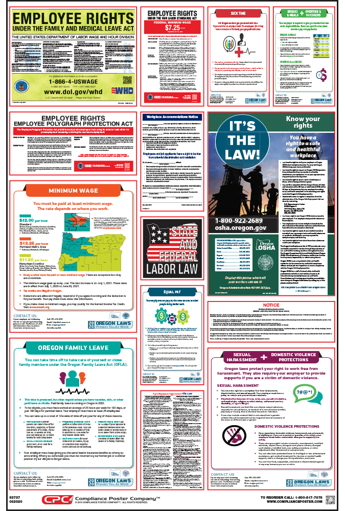 Oregon Labor Law Postings Get a Makeover Full Poster Update Required