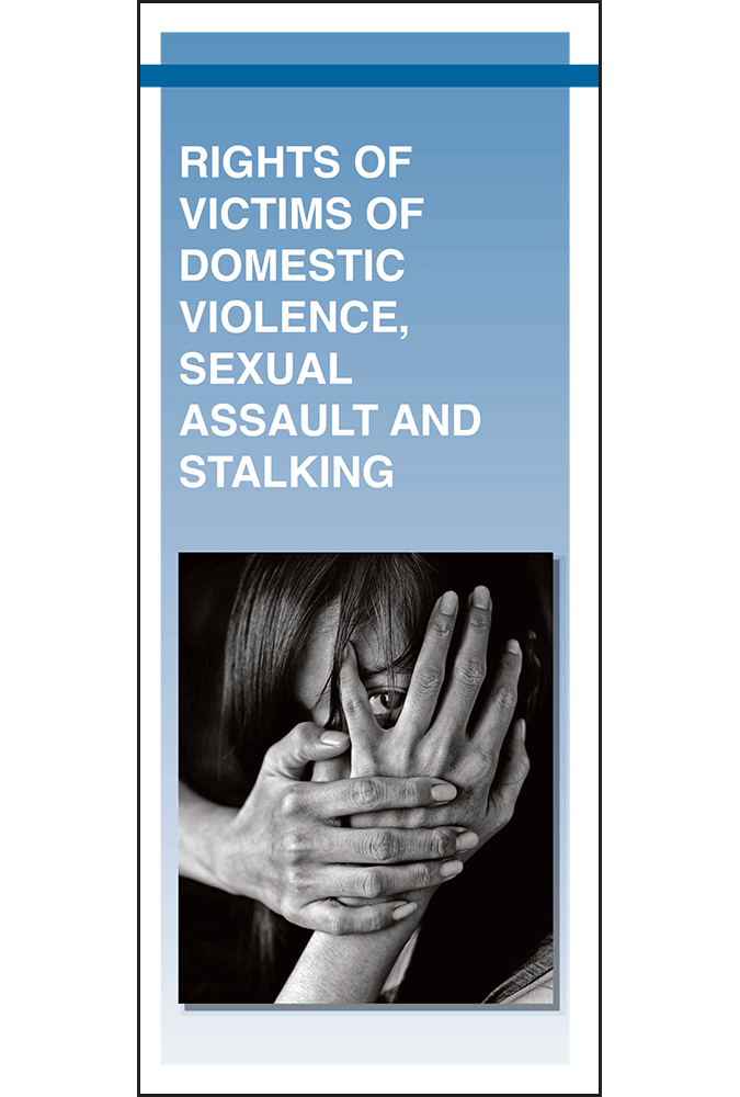 California Rights Of Victims Of Domestic Violence Sexual Assault And Stalking Pamphlet