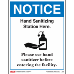 Hand Sanitizing Station Poster