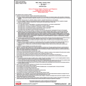 New York State Whistleblower Poster