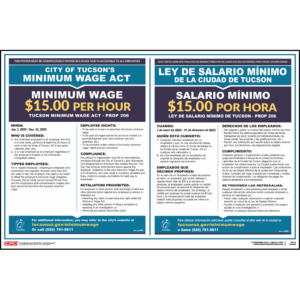 City of Tucson, AZ Minimum Wage Poster