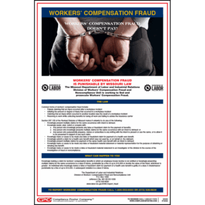 Missouri Workers' Compensation Fraud Poster