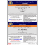 County of Nassau, New York Living Wage Poster