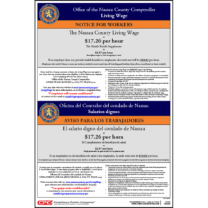 County of Nassau, NY Living Wage Poster