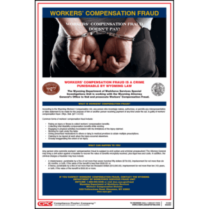 Wyoming Workers' Compensation Fraud Poster