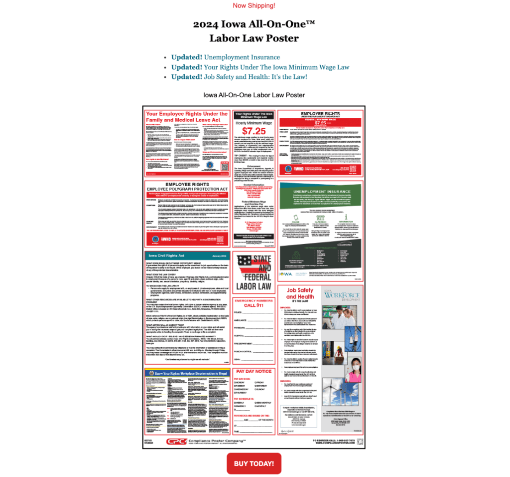 Iowa 2024 Poster Update Compliance Poster Company   Iowa 2024 Poster Update 1024x956 