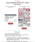 Mandatory Louisiana 2024 Labor Law Posting Update