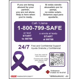 City of San Antonio, TX Domestic Violence Notice
