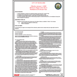 Rockland, ME 2026 Minimum Wage