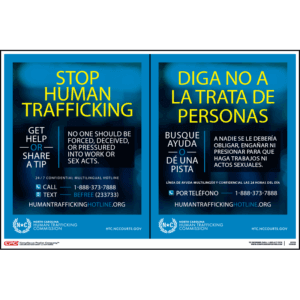 North Carolina Human Trafficking Poster
