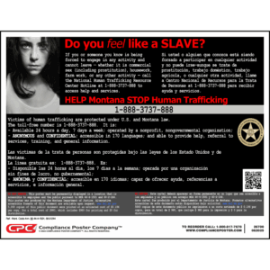 Montana Human Trafficking Poster