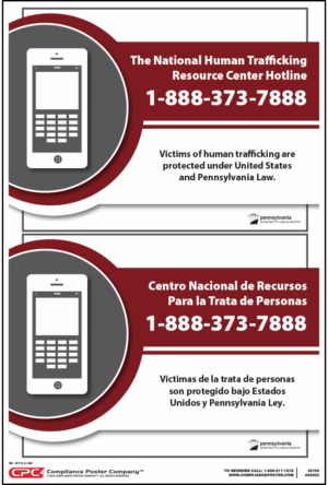 Pennsylvania Human Trafficking Poster