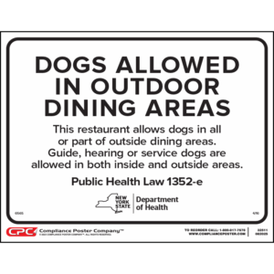 New York Dogs Allowed Poster
