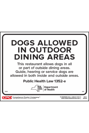 New York Dogs Allowed Poster