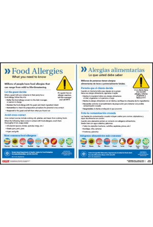 Rhode Island Food Allergy Poster