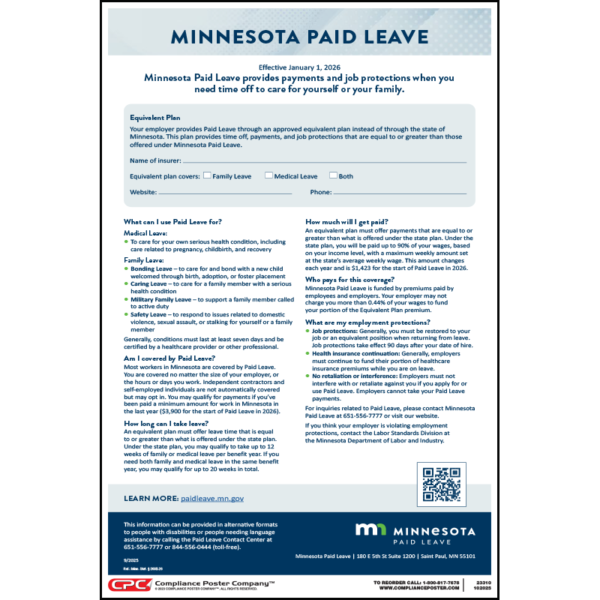 Minnesota Paid Leave Equivalent Plan Poster