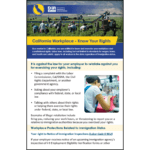 California Workplace Know Your Rights Notice