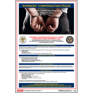 Mississippi Workers' Compensation Fraud Poster