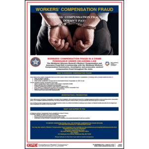 Oklahoma Workers' Compensation Fraud Poster
