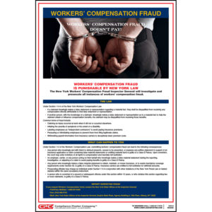 New York Workers' Compensation Fraud Poster