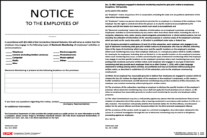Connecticut Electronic Monitoring Notice